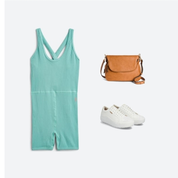 NWT Free People FP Movement Free Style Shortsie Ribbed CrissCross Back S/XS - Picture 7 of 10